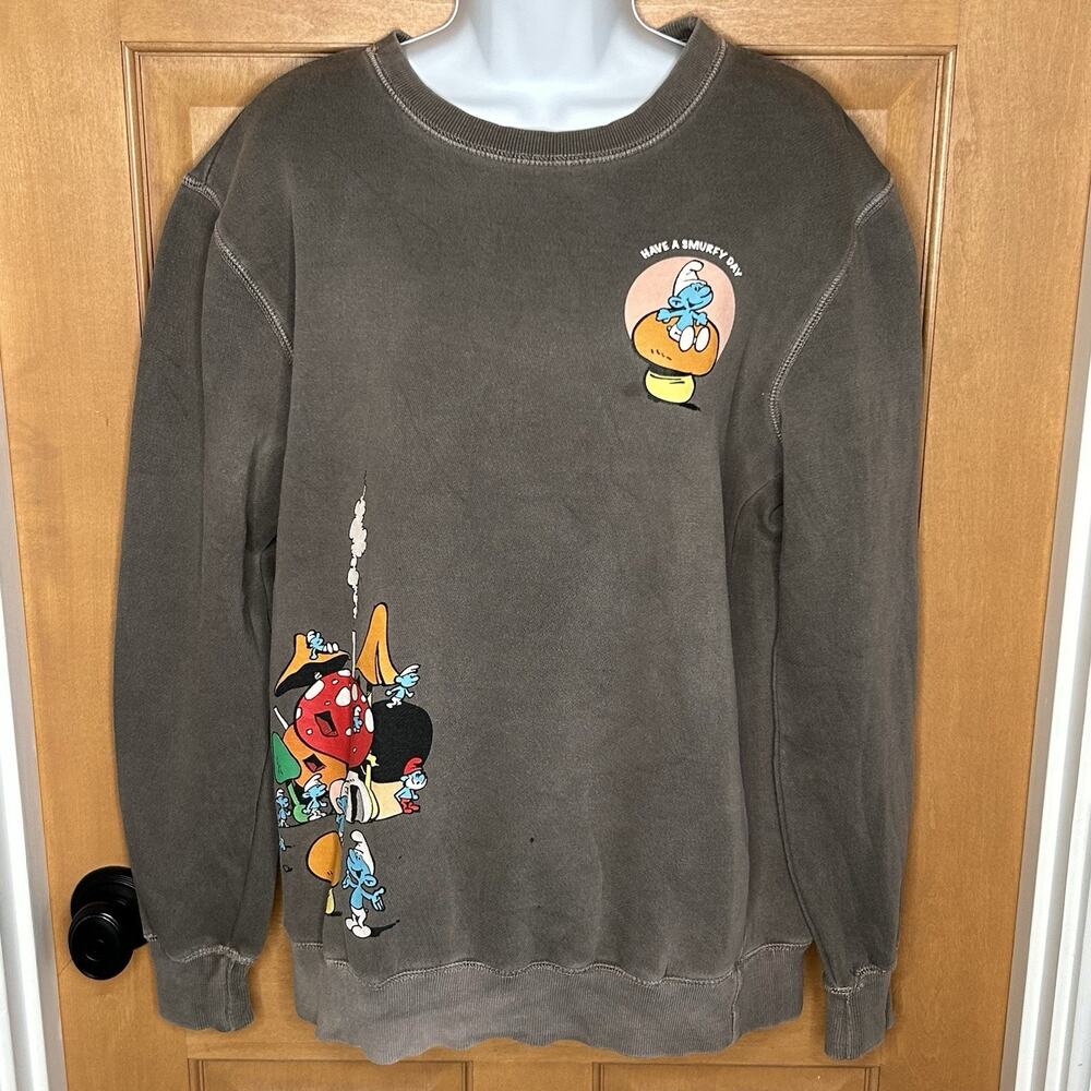 Smurfs‎ Sweatshirt Size S Brown Graphic